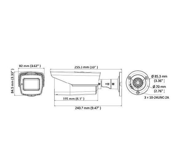 دوربین مداربسته هایک ویژن آنالوگ بولت مدل Turbo HD 2CE16H0T IT3ZF