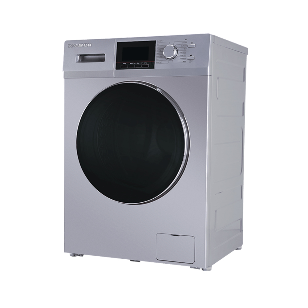 ماشین لباسشویی 10 کیلویی ایکس ویژن مدل TM94-ASBL نقره ای