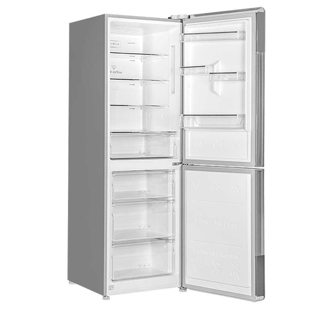 یخچال فریزر استیل تی سی ال مدل فریزر پایین B360-AS